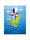 Festival of Britain 1951, Verdant Isle Poster Artwork